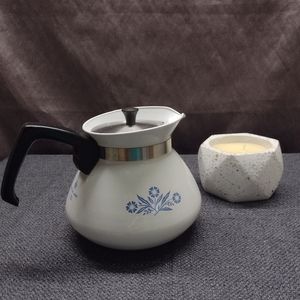 Vintage Corningware 6 cup Coffee Pot Cornflower